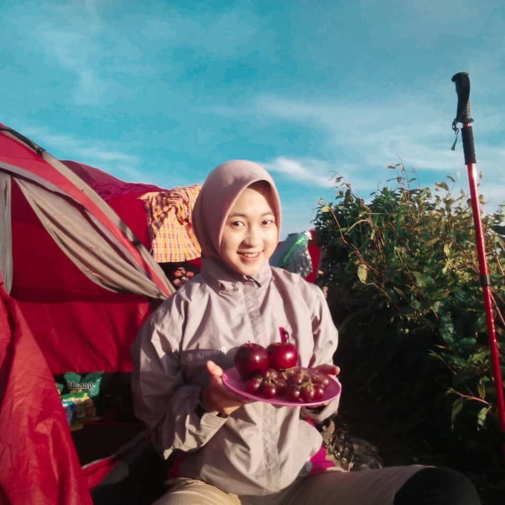 puncak gunung andong dengan panorama alam